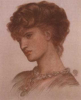 Dante Gabriel Rossetti : Portrait of Aflaia Coronio,nee Ionides